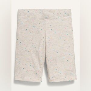 NWOT Old Navy Kids Beige Biker Shorts with Colorful Dots Small 6-7